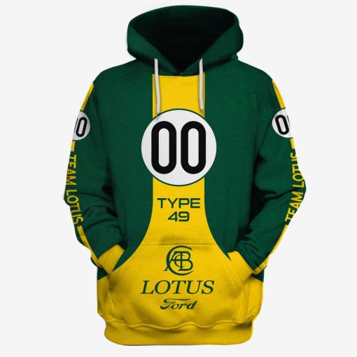 Classic Team Lotus Jim Clark Type 49 US 1967 Personalized Your Name & Number Limited Edition 3D All Over Printed Shirts For Men & Women