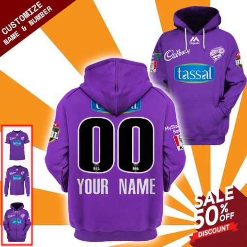 Hobart Hurricanes Personalized name and number jersey BBL 2019-2020