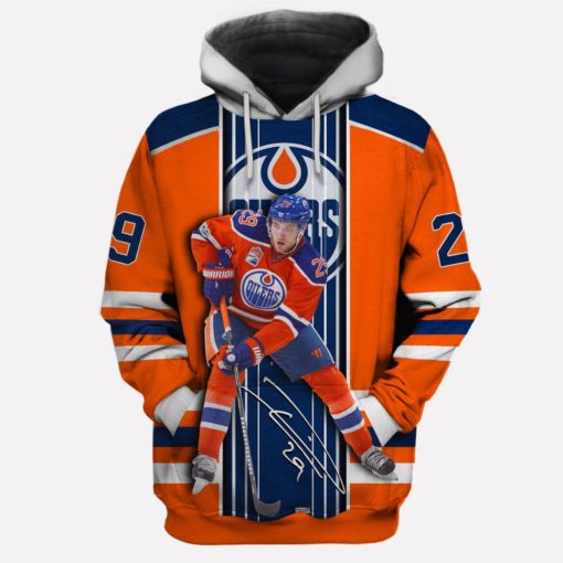 Leon Draisaitl #29 Limited Edition 3D All Over Printed Shirts For Men & Women MON-T9NHLOilers002