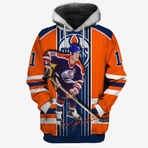 Mark Messier #11 Limited Edition 3D All Over Printed Shirts For Men & Women MON-T9NHLOilers004