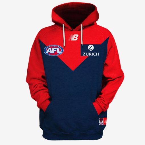 Personalized Melbourne Demons Home Guernsey 2019 Limited Edition 3D All Over Printed Shirts For Men & Women