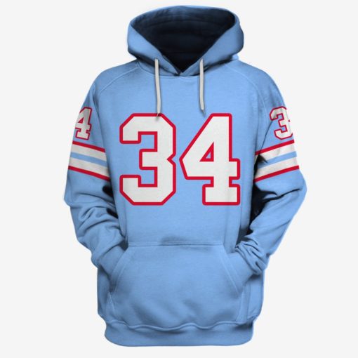 Earl Campbell Houston Oilers #34 Running Back Limited Edition 3D All Over Printed Shirts For Men & Women