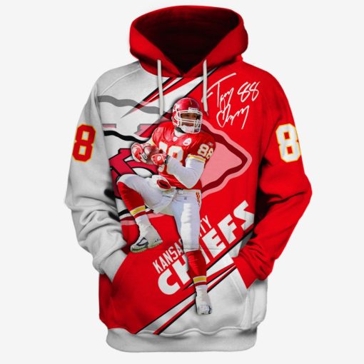 Kansas City Chiefs Tony Gonzalez #88 Limited Edition 3D All Over Printed Shirts For Men & Women