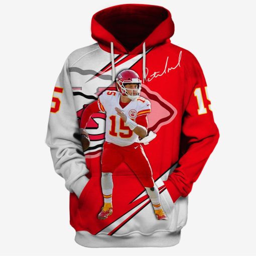 Kansas City Chiefs Patrick Mahomes #15 Limited Edition 3D All Over Printed Shirts For Men & Women