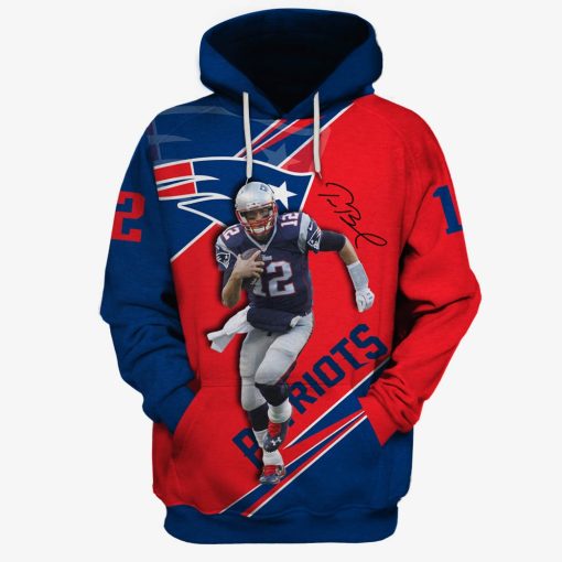 NFL New England Patriots Tom Brady #12 Hoodie Shirts