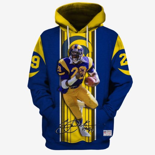Los Angeles Rams Eric Dickerson #29  Limited Edition 3D All Over Printed Shirts For Men & Women