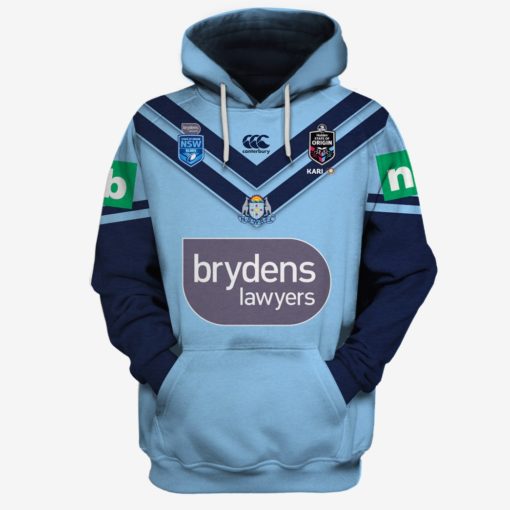 Personalized NSW Blues 2019 Home Jersey Limited Edition 3D All Over Printed Shirts For Men & Women