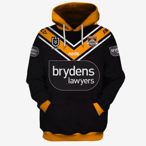 Personalized Wests Tigers 2019 Home Jersey Limited Edition 3D All Over Printed Shirts For Men & Women