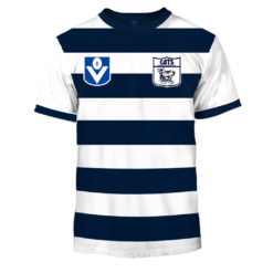 Personalized Geelong Cats Football Club Vintage Retro AFL Guernsey 80s