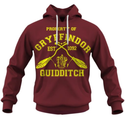 GRYFFINDOR Personalized Name and Number Limited Edition 3D All Over Printed Shirts For Men & Women