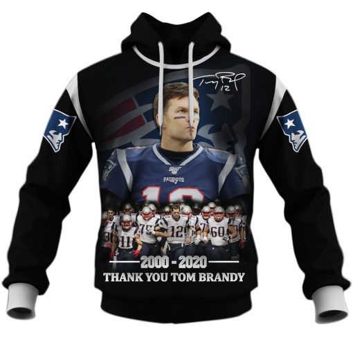New England Patriots Thank You Tom Brady #12 Limited Edition 3D All Over Printed Shirts For Men & Women