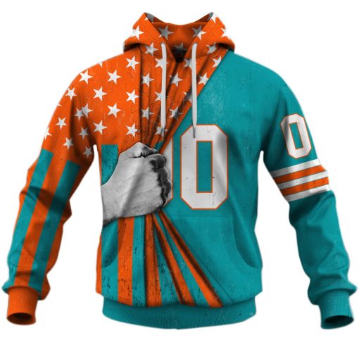 Hot jersey hoodie 2020 Personalized name and number NFL Miami Dolphins