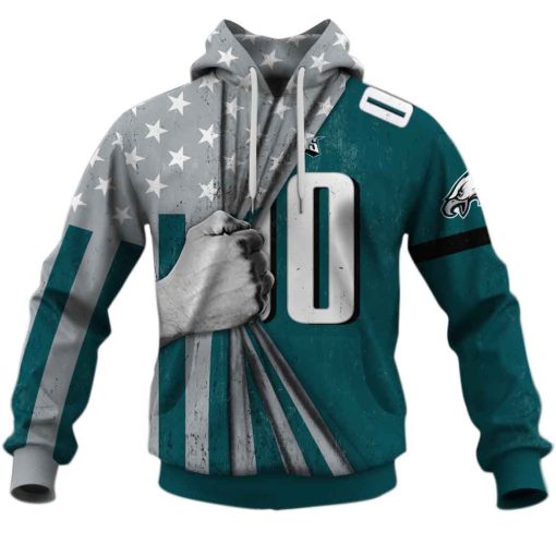Hot jersey hoodie 2020 Personalized name and number NFL Philadelphia Eagles