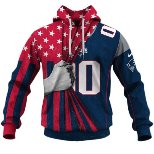 Hot jersey hoodie 2020 Personalized name and number NFL New England Patriots