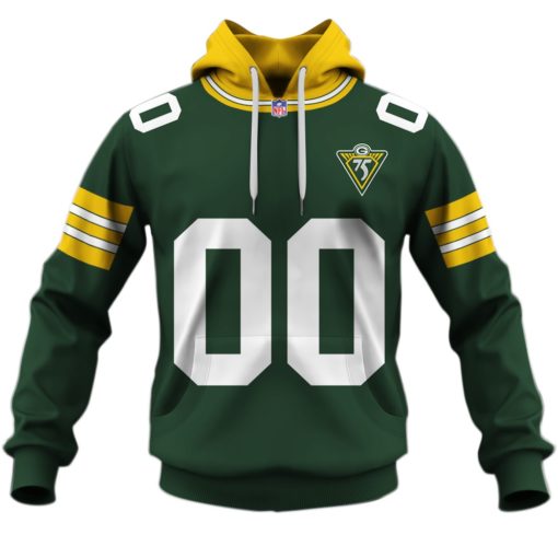 Personalized 1993 1994 Green Bay Packers 75th Anniversary Jersey