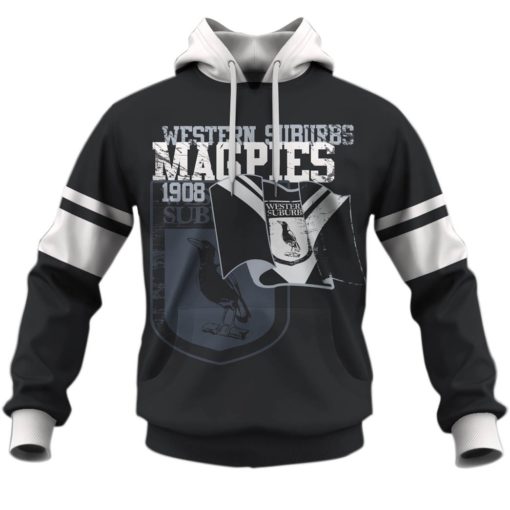 Personalized your name and number Western Suburbs Magpies Retro jersey 1908