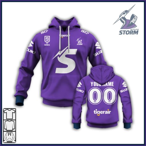 Personalize Melbourne Storm 2020 NRL Nines Jersey