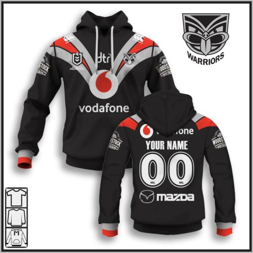 Personalize New Zealand Warriors NRL 2020 Away Jersey
