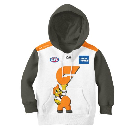 Personalize AFL GWS Giants The Simpsons Guernsey Jumper Hoodie KID