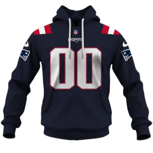 Personalize NFL New England Patriots New Blue-On-Blue 2020 Home Jersey
