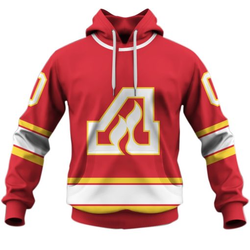 Personalized ATLANTA FLAMES / CALGARY FLAMES 70s Vintage Home Jersey