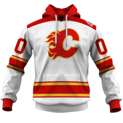 Personalized Calgary Flames 1981 – 1994 Vintage Home Jersey