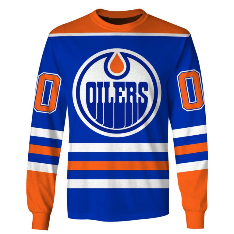 Personalized Edmonton Oilers 80s Throwback Vintage Hockey Away Jersey ...