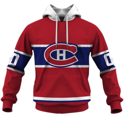 Personalized Montreal Canadiens 60s 70s Throwback Vintage Home Jersey