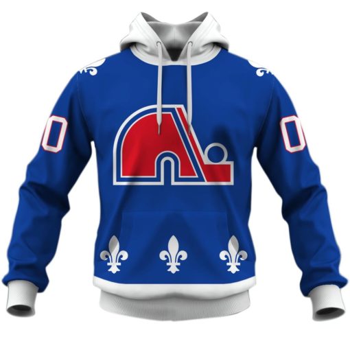 Personalized Quebec Nordiques Throwback Vintage NHL Hockey Away Jersey