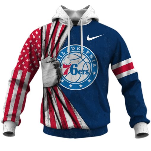 Personalized name and number hoodie NBA 2020 Philadelphia 76ers