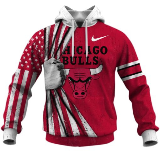 Personalized name and number hoodie NBA 2020 Chicago Bulls