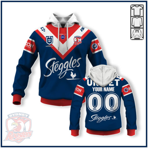Personalize Sydney Roosters NRL 2020 Home Jersey
