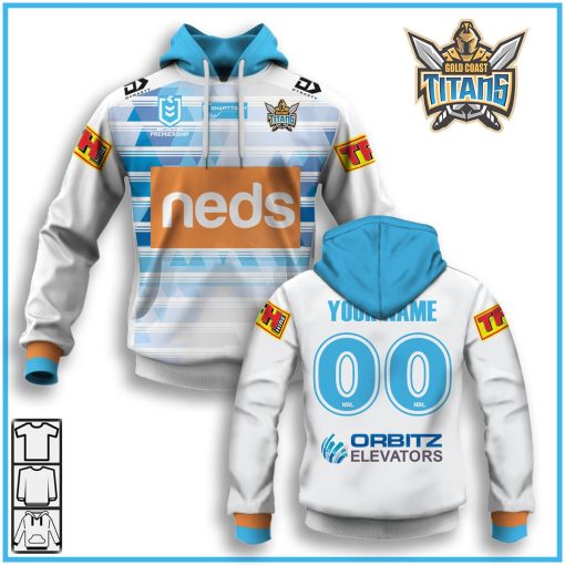 Personalize Gold Coast Titans NRL 2020 Away Jersey