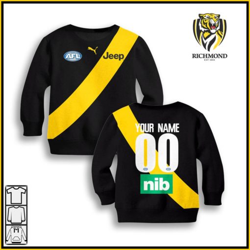Personalize Richmond Tigers 2020 Men’s Home Guernsey KID