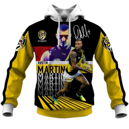 Dustin Martin Richmond AFL 3D Hoodie T shirt Sleeve T54
