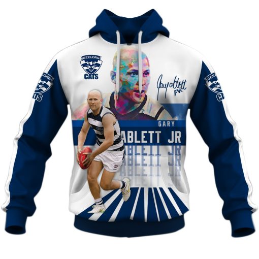 Gary Ablett Jr. Geelong AFL 3D Hoodie T shirt Sleeve T54