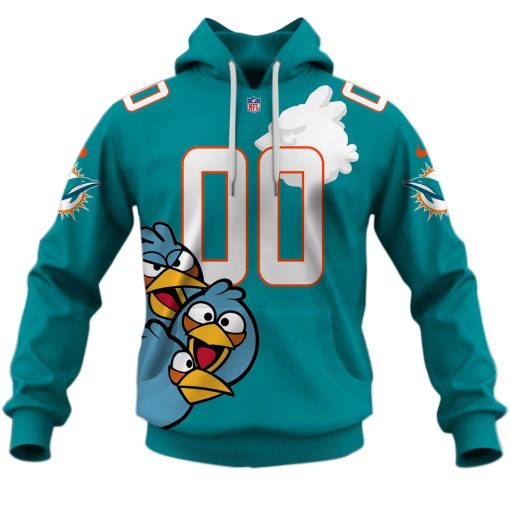 Personalize Youth Miami Dolphins NFL x Angry Birds 2020 T60