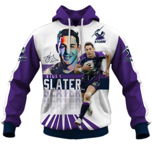 Billy Slater Melbourne Storm NRL 3D Hoodie T shirt Sleeve T54