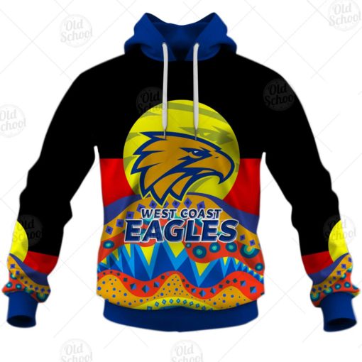 AFL Dinky Di West Coast Eagles Lover Aboriginal Flag x Indigenous Hoodie