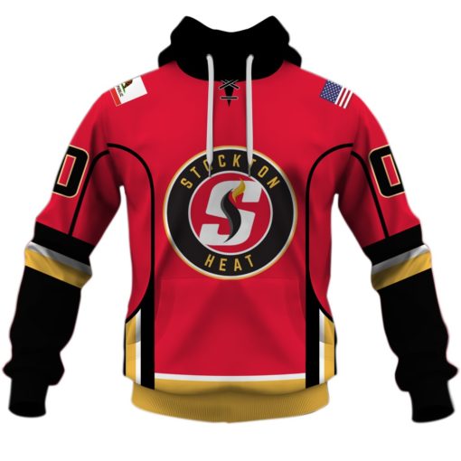 Personalized AHL American Hockey League Stockton Heat Red Jersey 2020