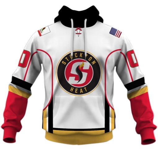 Personalized AHL American Hockey League Stockton Heat White Jersey 2020