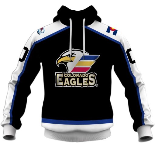 Personalized AHL Colorado Eagles Black Jersey 2020