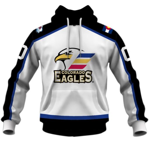 Personalized AHL Colorado Eagles White Jersey 2020