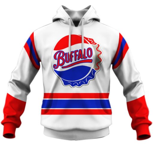 Throwback BUFFALO BISONS American League 1963 style hockey white jersey – Custom Name and Number- Personalized VIntage Jersey