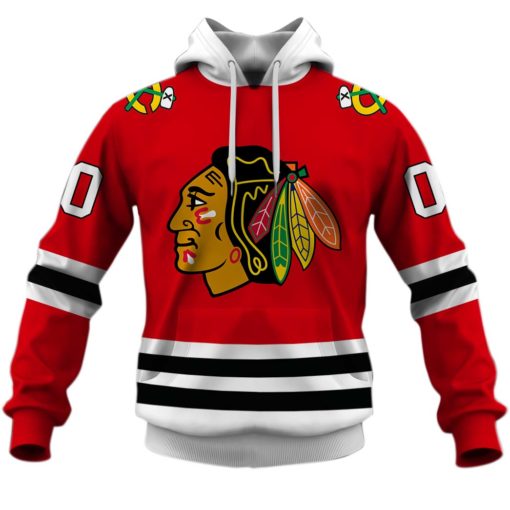 Personalize Chicago Blackhawks NHL 2020 Home Red Jersey