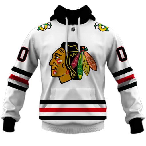 Personalize Chicago Blackhawks NHL 2020 Home White Jersey