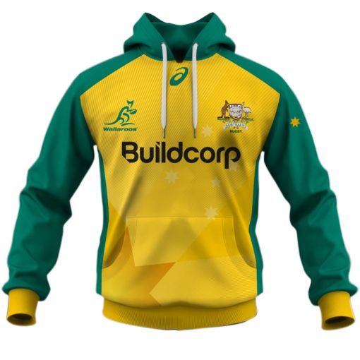 Personalize Australian Wallaroos 2019 World Cup Rugby Mens Home Jersey