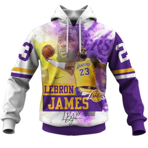 LeBron James #23 Los Angeles Lakers 3D Hoodies Shirts For Men & Women