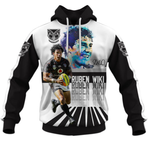 Ruben Wiki New Zealand Warriors NRL Hoodie T shirt Sleeve T54