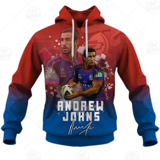 NRL Newcastle Knights Andrew Johns T9 3D Hoodie Style